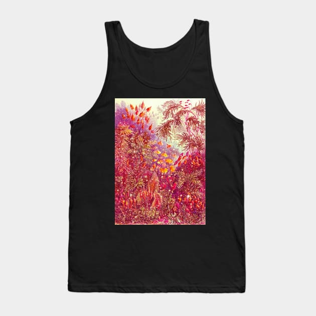 Fairytale Forest Mask colourful flowers floral face mask magical dream Tank Top by designsbyxarah